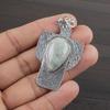 Natural Aquamarine Gemstone 925 Sterling Silver Jewelry Designer Pendant 2.02" AJP-2284