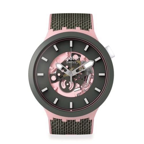 

Часы Swatch Misty Cliffs The January Collection SB05P100, Розовые