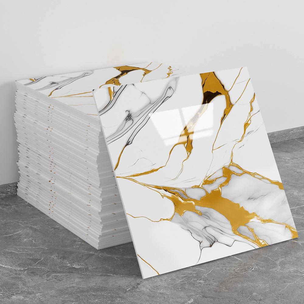 Fliesenimitat 3D Wandaufkleber: Selbstklebende Aluminium-Kunststoff-Paneele für Badezimmer- und Küchenrenovierung.