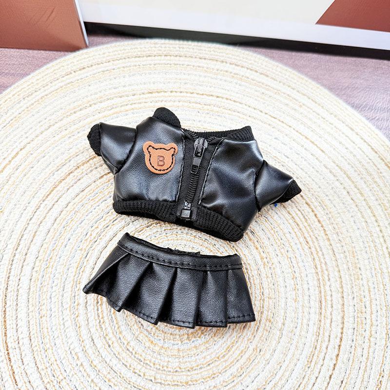 Sexy Oblečení pro 17cm Panenky Idol Labubu Plyšové Oblečení pro Panenky Kawaii Doplňky Korea Kpop Exo Mikina Oblečení Outfit Bez Panenky
