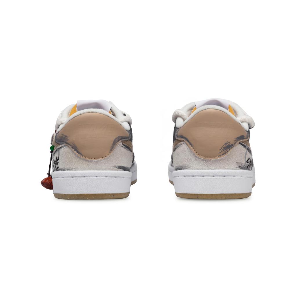 Nike SB FC Classic Gray Lotus Bearing Dew Low Top Skateboard Shoes Men's Yellow Gray 909096-111(Team1233-)