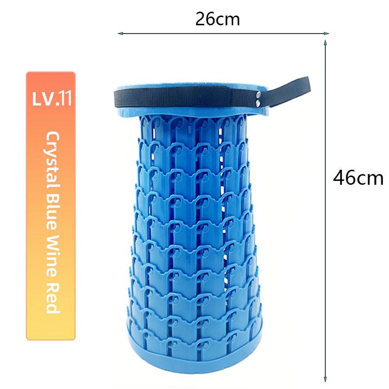 Adjustable Folding Portable Outdoor Stool - Camping & Fishing Chair