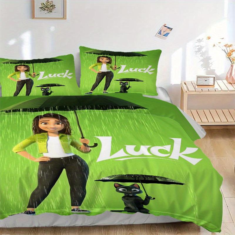 

3pcs Luck Quilt Cover Set, Soft and Cozy Bedroom, Guest Room and Dorm Decorative Bedding 3-Piece Set 1 Quilt Cover + 2 Pillow Shams.Q065 135x200cm