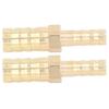 2 Pcs Barbed Fitting Splicer Brass Hose Barb Reducer Hex Reducing Barbed Connector