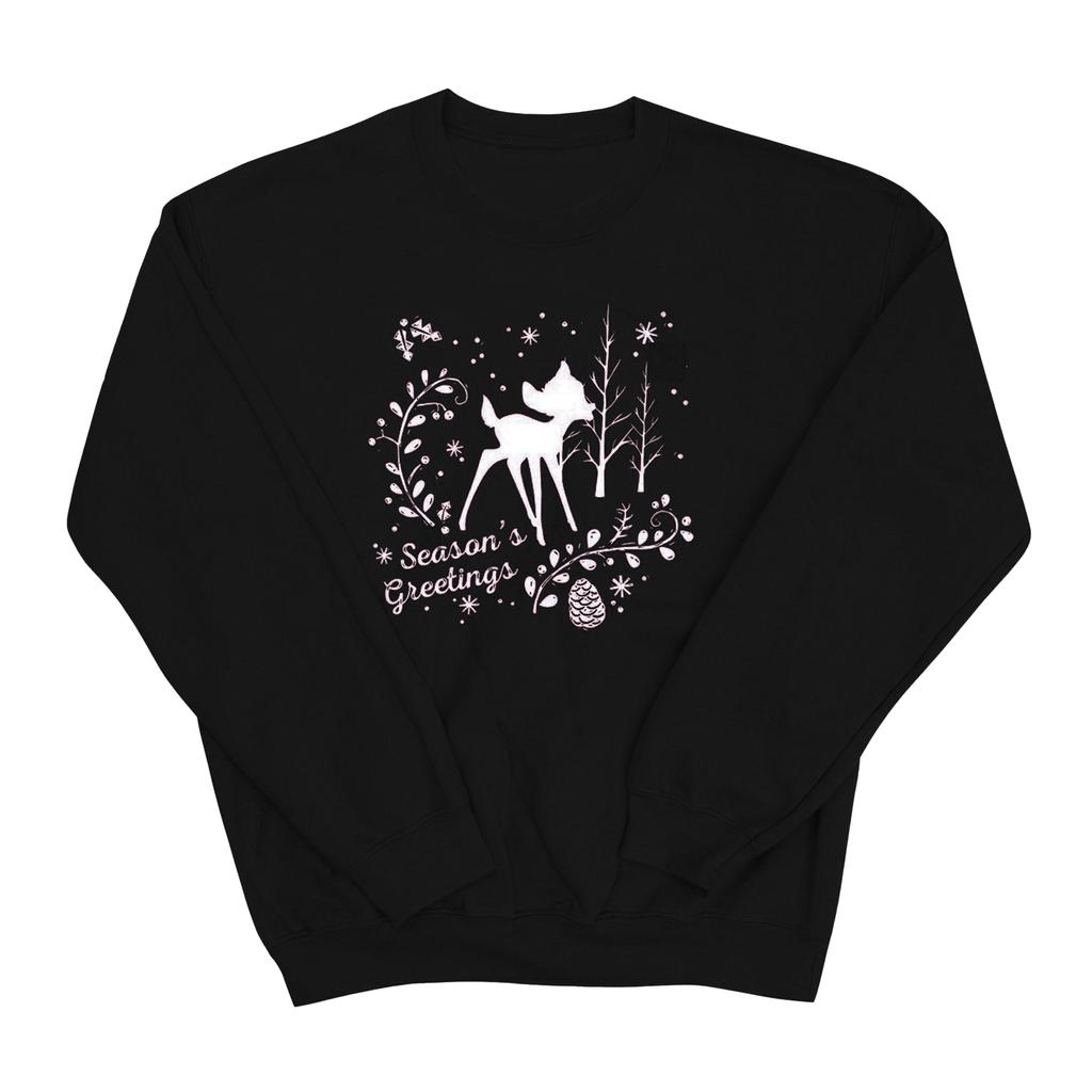 Disney Herren-Sweatshirt mit Bambi-Weihnachtsgrüßen