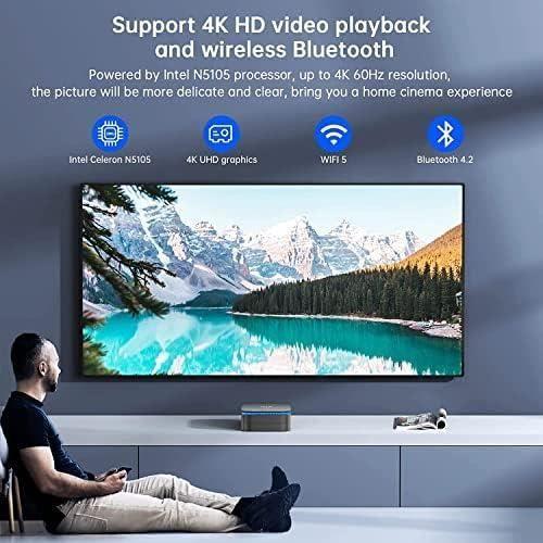 Mini PC - NIPOGI - AK1 Pro - 16GB RAM - 512GB SSD - Dual 4K UHD Display - Black