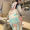 Japanischer Rucksack mit großem Fassungsvermögen, modisch, schlicht, mit kontrastierenden Farben und vielseitig für Schüler der Unter- und Oberstufe sowie Studenten