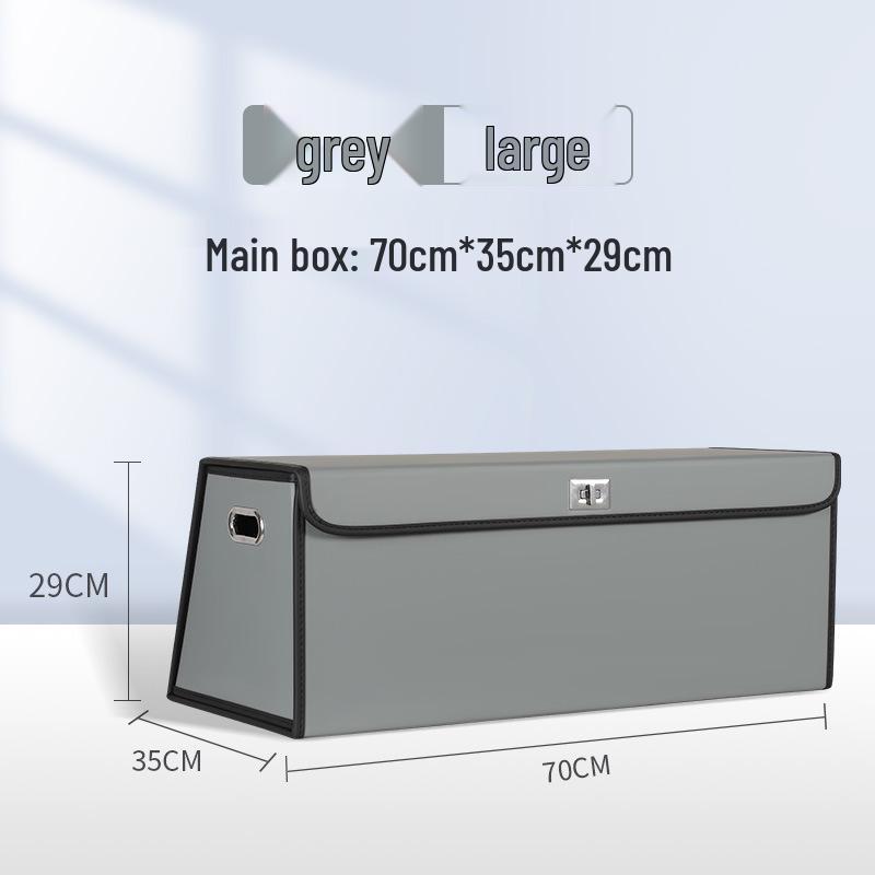 Foldable Car Trunk Organizer - Large Capacity Flip-Top Storage Box