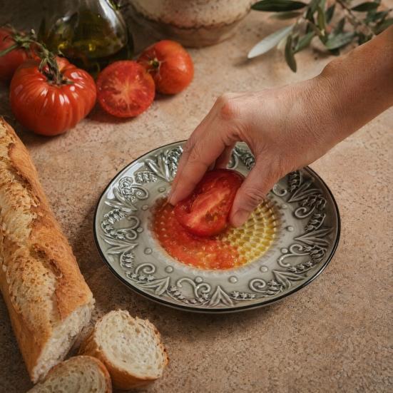 Ceramiczna Płytka do Tarcia Czosnku, Wytłaczany Ręczny Młynek do Imbiru i Serów, Wielofunkcyjne Naczynie Kuchenne do Siekania Cebuli, Cytryny, Warzyw, Owoców