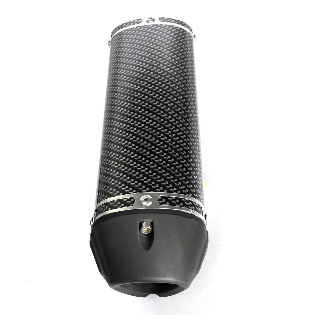 Iglobalbuy 38mm Motorcycle Scooter Exhaust Muffler Pipe W/Movable Silencer Carbon Fiber Iglobalbuy 38mm Motorcycle Scooter Exhaust Muffler Pipe W/Movable Silencer Carbon Fiber