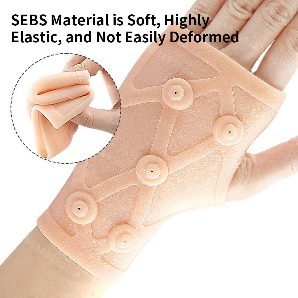 Magnetic Silicone Glove Compression Arthritis Massage Pain Relief Gloves Outdoor Running Sports Pressure Protection