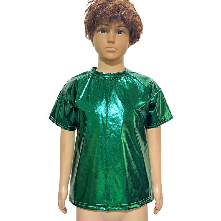

Unisex Glossy Short-Sleeve Round Neck Performance T-Shirt - Other Colors Available 130 cm зелений