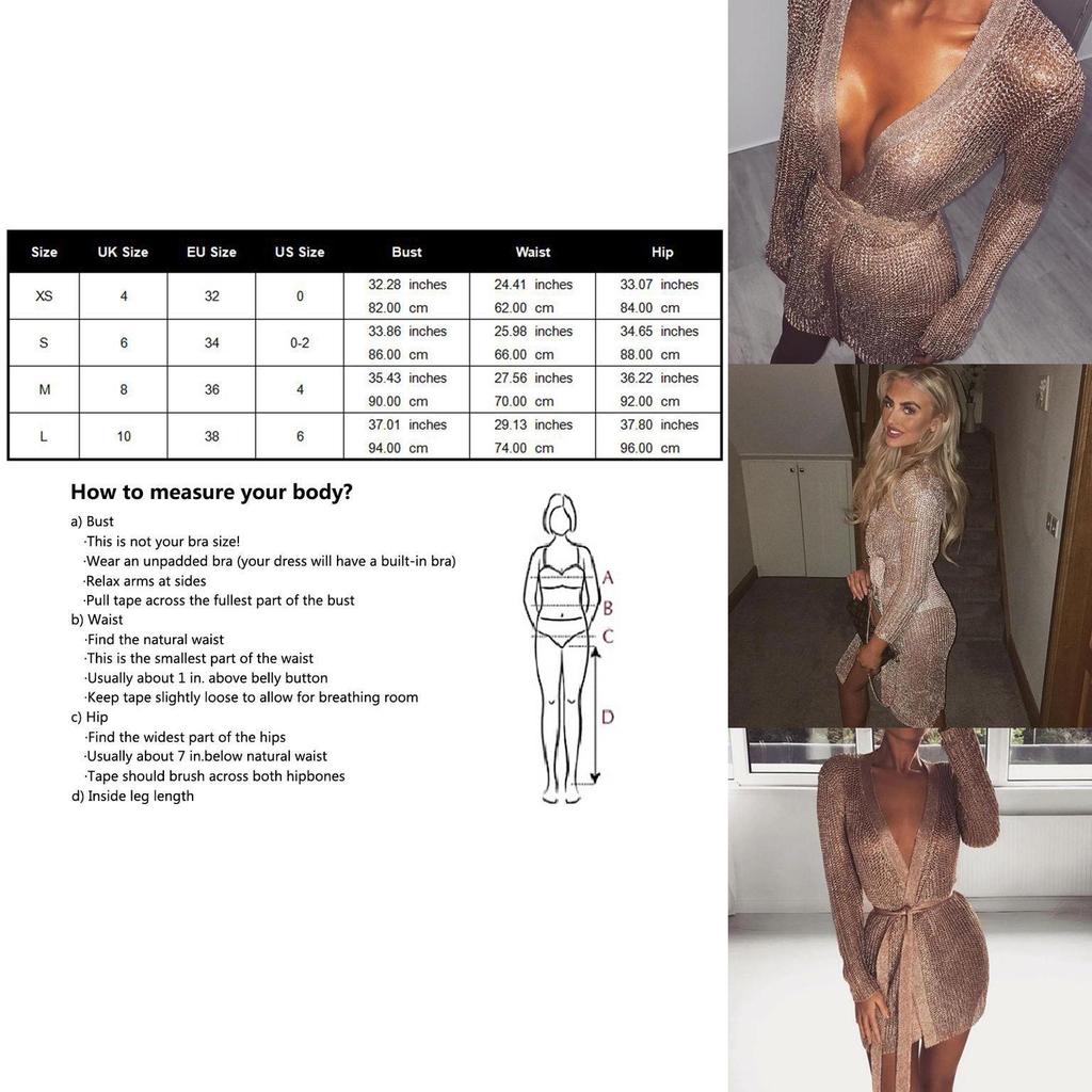 Women Hollow Out Sexy Long Belt Dress Jacket With Knitted Sleeves Elegant Lingerie Robe