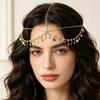Bohemian mehrschichtige Pailletten-Kopfkette: Eleganter, Trendiger Europäischer & Amerikanischer Stil Schmuck