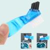 4Pcs Denture Cleaning Brush Portable Double Head Denture Brush Multifunctional False Tooth Brush Oral Cleaning Denture Care Tool