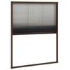 Insect Protection Pleated Blind for Windows Aluminum Brown 60 X 80 Cm