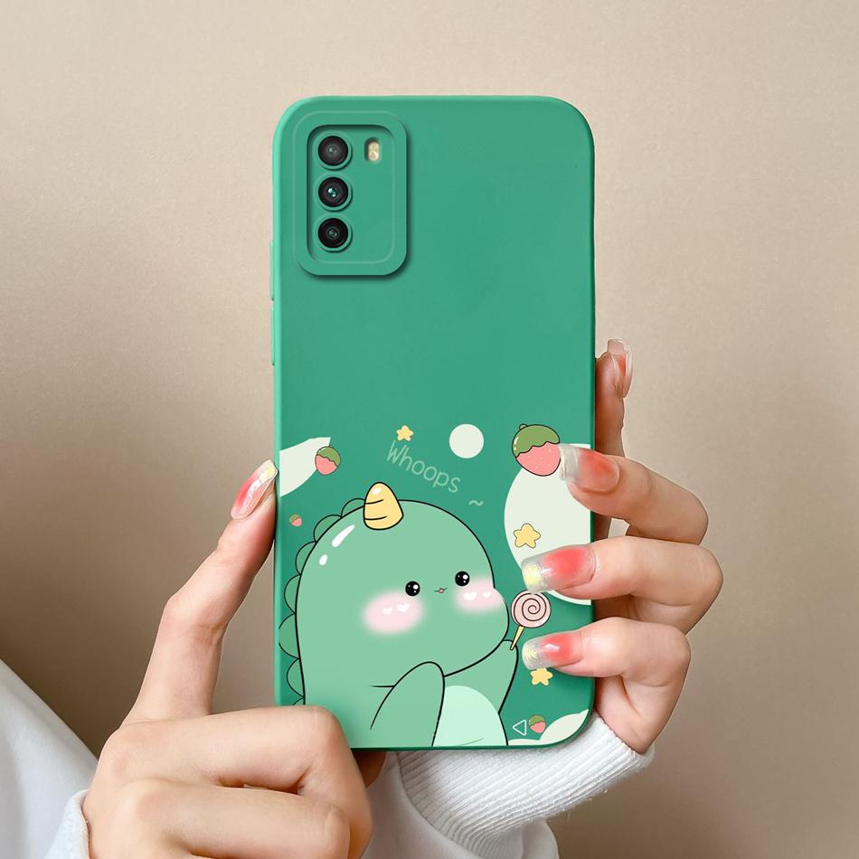 Fun Case For Xiaomi Poco M3 Pro Cute Soft Smooth Liquid Silicone Full Protection Anti Choc Phone Cover For Poco M 3 M3Pro Shell