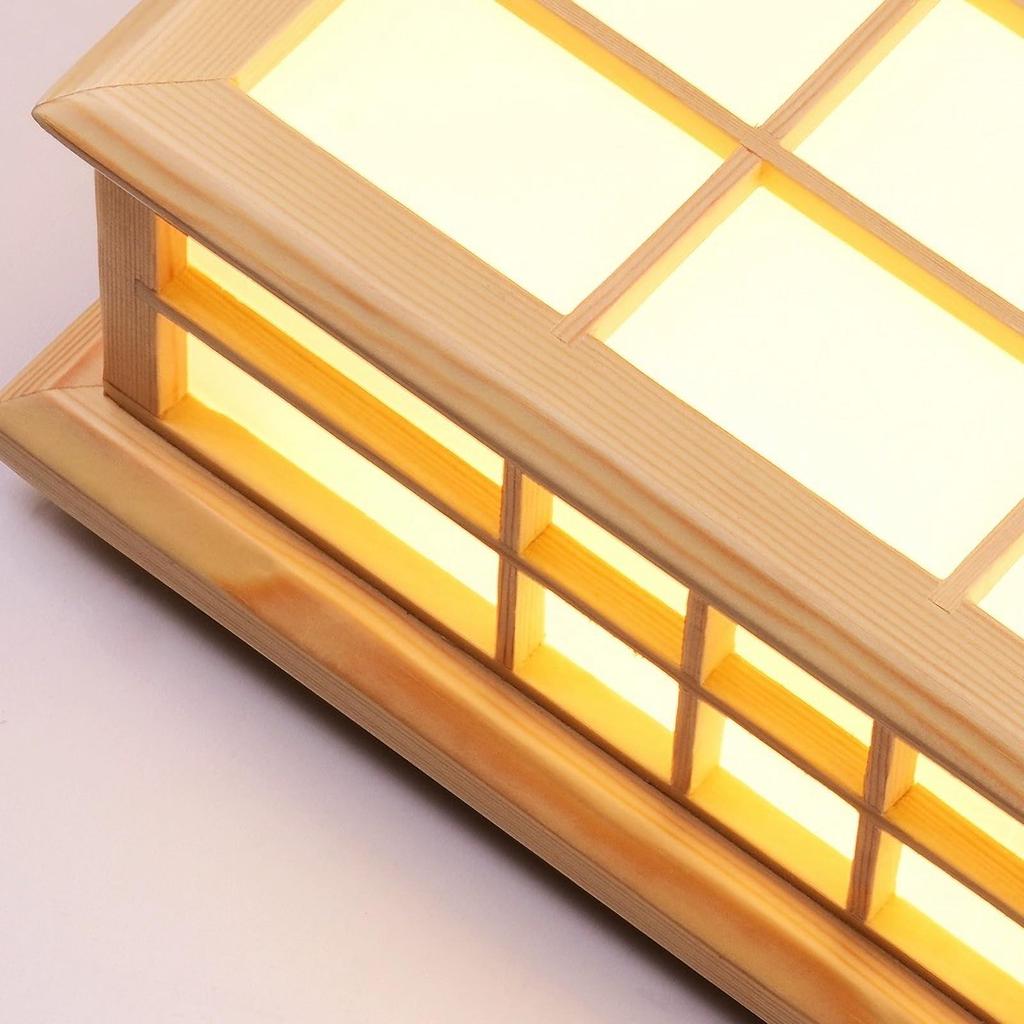 KY LEE Wall Light, Bracket Light, Wall-Mounted, E26, Japanese-Style Wooden Lighting Fixture, Wall Lamp, Wall-Mounted Lamp, Interior Lighting for