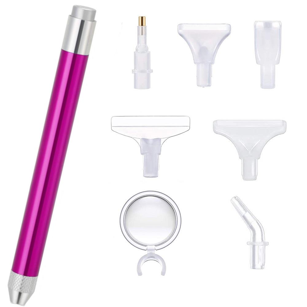 Lighting Point Drill Pen Magnifying Glass LED Lighting Sticker Drill Pen Diamond Painting Tool Accessories Replacement Pen Heads