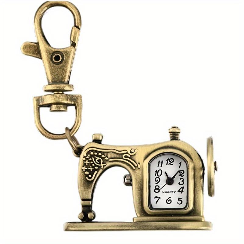 

1 шт. Винтажные часы-кулон, Одежда, Автомобиль, Карманные часы, Швейная машина, Кварцевые карманные часы, Маленькие настенные часы, Брелок 1PC