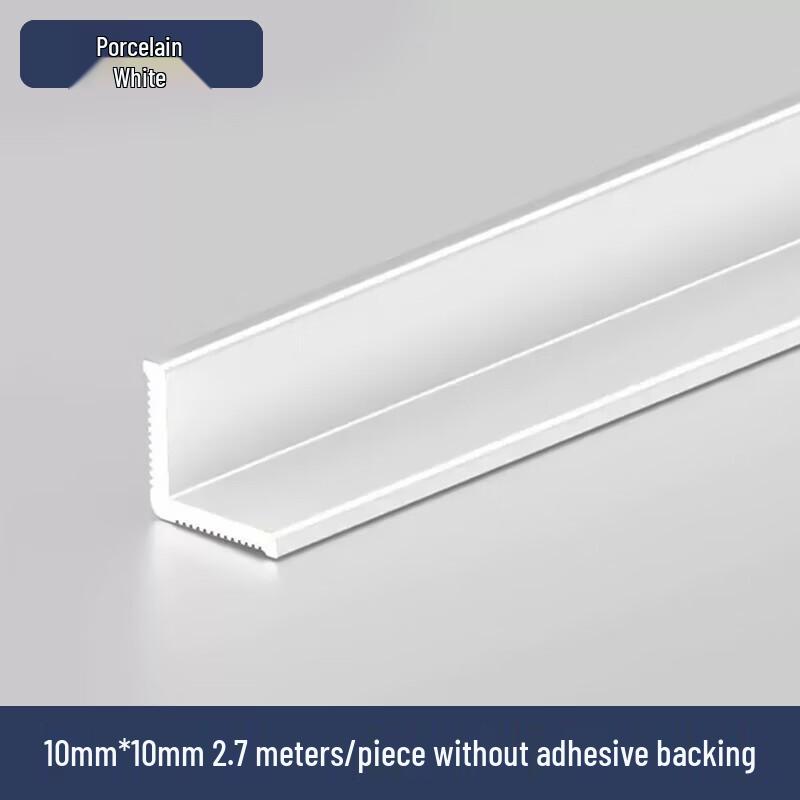 White Aluminum L-Shaped Edge Trim