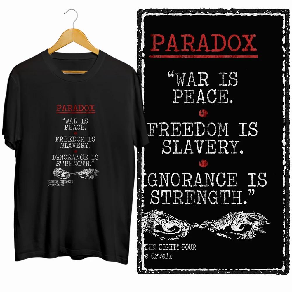 2026 Coolmind U0014-T2 1984 Graphic Print Unisex T Shirt O-Neck Loose Tshirt Men Women Cotton Tee Shirts