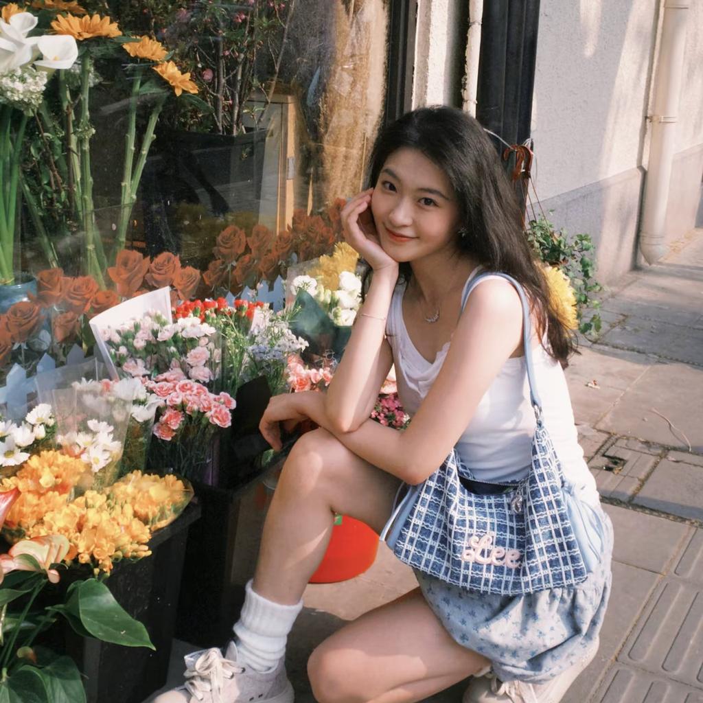 New Lee Fabric Shoulder Bag Women's Dark Blue White Plaid LE250033M-539