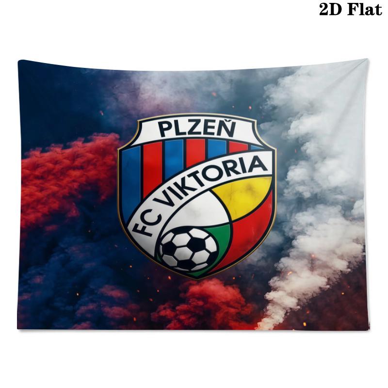 FC Viktoria Plzen Printed Tapestry – Wall Hanging for Bedrooms, Dorms, and Home Decor