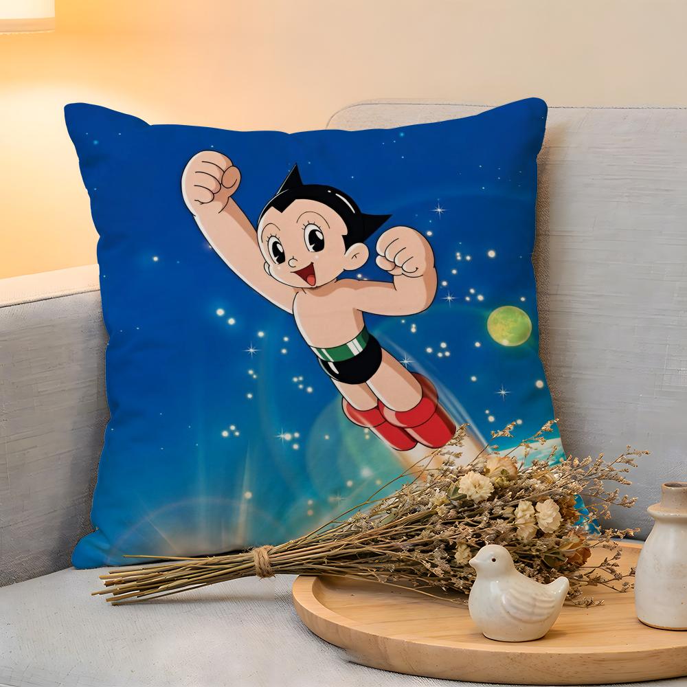 Cushion Cover Linen SkinFriendly Soft Decorative Case For Sofa Home Decor AAstroboy Anime Pillow Cover