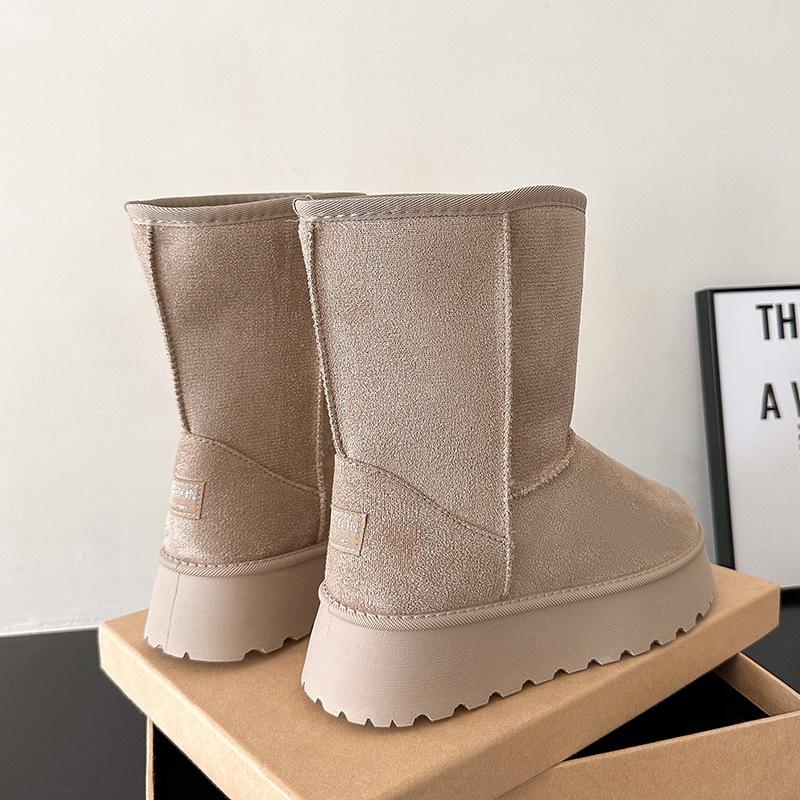Women's Woven Lightweight Comfortable Cold Warm Padded Snow Boots Non-slip Wear Outdoor Casual Sneakers Cotton Boots