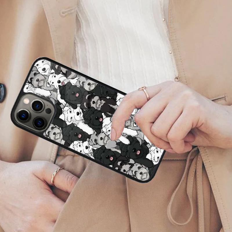 

Schnauzer Puppy Dog Magnetic Phone Case For iPhone 17 Air 16 16e 14 13 12 11 Pro Max 15 Plus Wireless Charge With MagSafe Cover iPhone 15plus