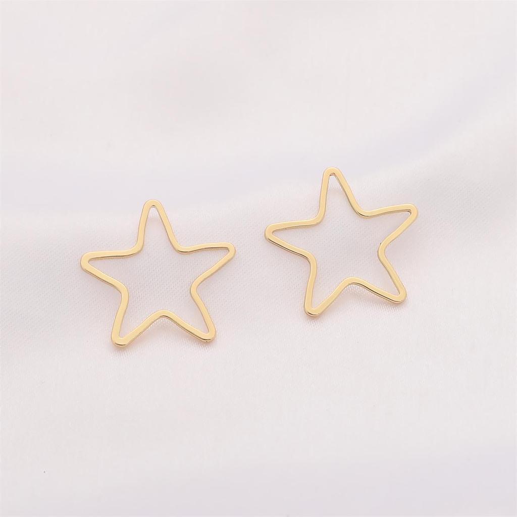 2Pcs Copper Geometry Accessories Platting 14K Gold Color For Jewelry Making DIY Earring Charm Decoration