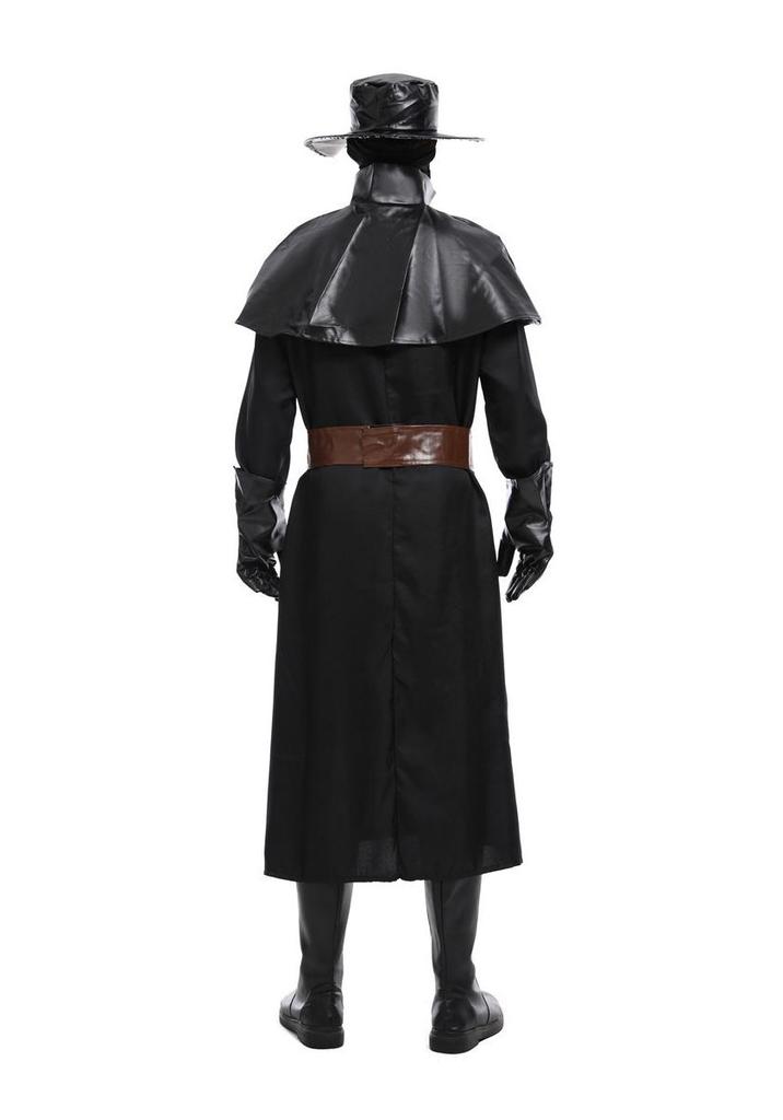 Costume da Medico della Peste Steampunk Corvo per Halloween con Becco Lungo