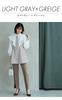 Louet Tweed Gilet Slim Straight Pants Suit Pants Dress Setup Mom Pants Suit Formal Casual Large Size Ceremony Entrance Ceremony Graduation Ceremony