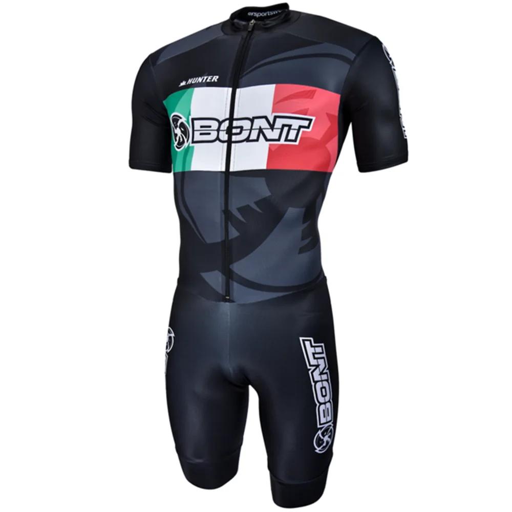 BONT Racing Skinsuit Men’s Speed Inline Roller Skate Skinsuit Fast Skating Triathlon Clothing Ciclismo Skating Jumpsuit Cycling