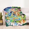 Christmas Adventure Pencilmates Customize Text Blanket Lightweight Personalized Blanket Warmthful Decor Perfect for Living Room Couch Sofa Picnics