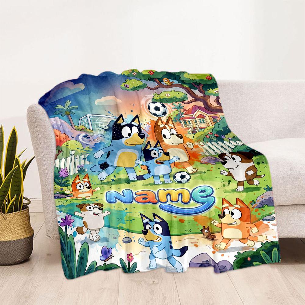 Christmas Adventure Pencilmates Customize Text Blanket Lightweight Personalized Blanket Warmthful Decor Perfect for Living Room Couch Sofa Picnics