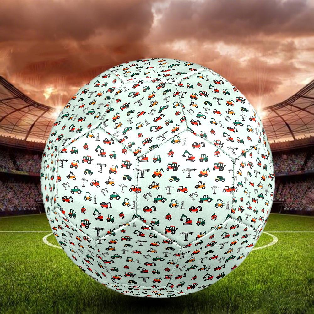 Excavator Theme Size 5 Soccer Ball, Suitable for Both Indoor and Outdoor Matches, a Gift Suitable for Everyone.