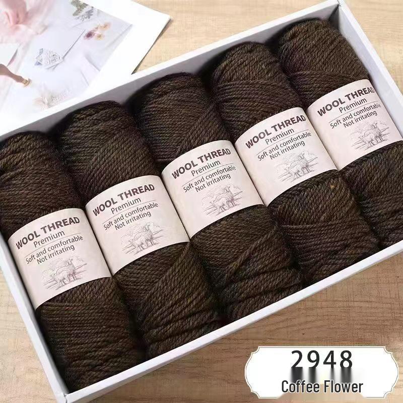 Soft Alpaca Wool Chunky Yarn for Hand Knitting Sweaters, Scarves, and Hats