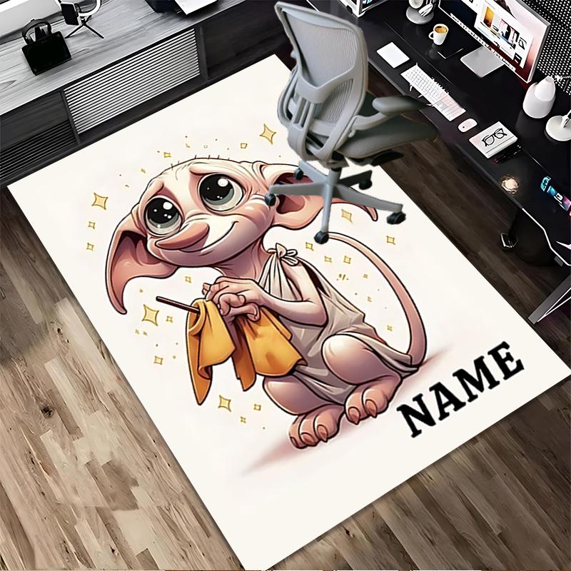 Custom Name Harry Potter Living Room Non-Slip Area Rug Soft Carpet for Bedroom Kids Playroom Sofa Office Home Decor Doormat