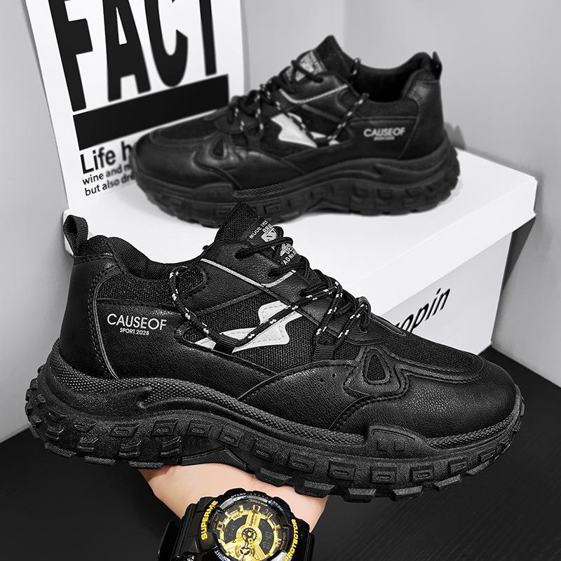 Мужские повседневные кроссовки на шнуровке. Дышащая спортивная прогулочная обувь — фото 4