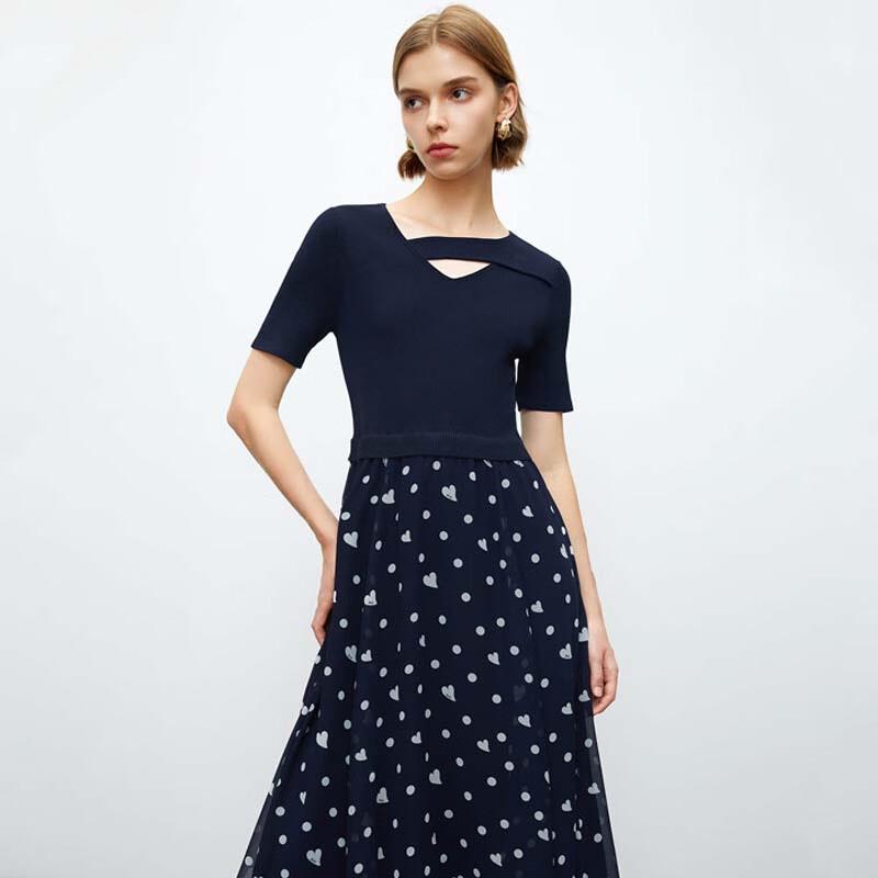 

JESSIE Платье в горошек, имитация двойки XL