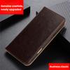 Genuine Leather Flip Case for IPhone 17 Pro Case with Card Slot Full Protection Folding Stand Case for IPhone Air IPhone17ProMax