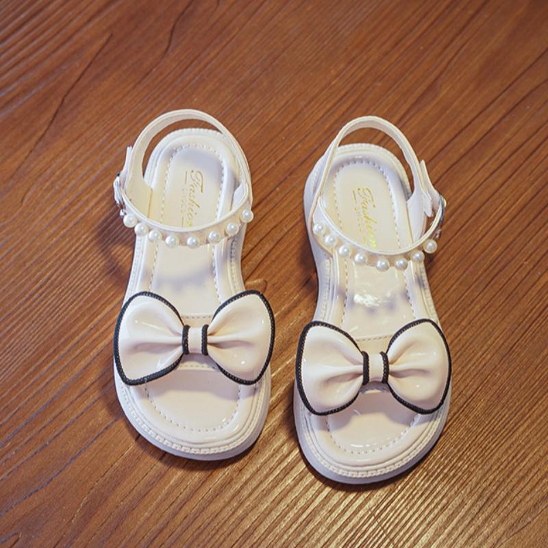 Girls' sandals summer Korean version soft soled princess shoes, big children, little girls, baby students' beach shoes