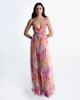 Cross2026 Europe Spring/Summer Mesh Print Spaghetti Strap Dress - INS Vacation Casual Party Style
