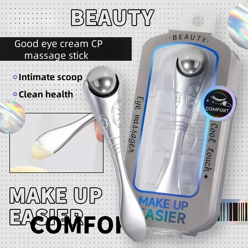 1PCS Dual-head Dual-use Eye Roller Massage Stick To Remove Eye Bags and Dark Circles Eye Cream Auxiliary Tool Massager