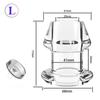 Hollow Anal Plug Transparent Peeping Anal Dilator Vestibular Pull Beads Anal Plug Out Leakage Prevention Liquid Adult Erotic Products