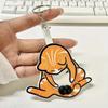 Creative Pull-Apart Cat Keychain - Cute Rotating Toy for Backpack and Bag Decoration