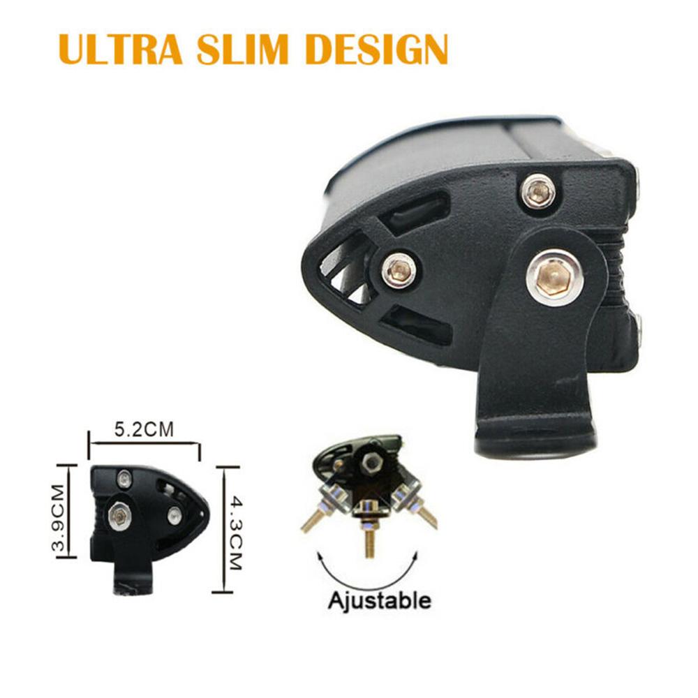 7in 60W Yellow Lens LED Work Light Bar Offroad Fog Driving Lamp IP68 Water Proof Car 4WD Truck Lamp