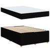 Bed Frame with Mattress Black 120 X 200 Cm Fabric